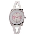 Fastrack Quartz Analog Grey Dial Leather Strap Watch for Girls