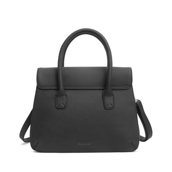 Fastrack Large Satchel Bag for Women | Structured, Stylish Bag With Spacious Compartments | Classic Work Bag Made of High Quality Faux Leather (Black) - image number 0