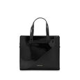 Fastrack Sling Satchel with Patent Faux-Leather Texture in Black - image number 2