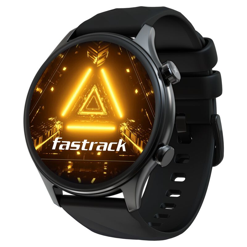 Fastrack Optimus Pro cm AMOLED, Advanced Blazing Fast UI, AOD, Metal  Case, IP68, Working Crown Smartwatch