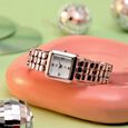 Vyb Iconiqu? By Fastrack Quartz Analog Mother of Pearl Dial Rose Gold Metal Strap Watch For Girls - image number 0