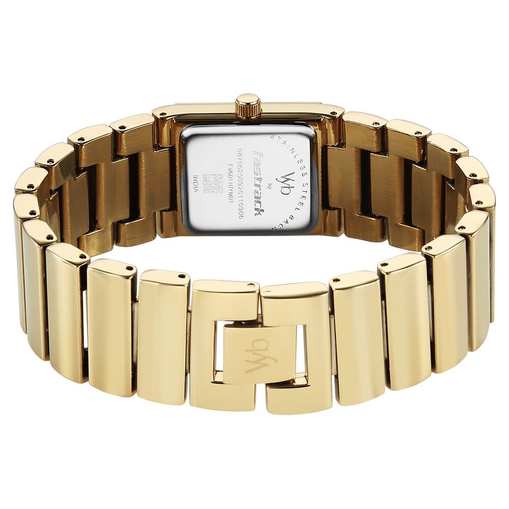 Buy Online Vyb Successor By Fastrack Quartz Analog Champagne Dial