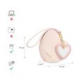 Fastrack HeartPop Clutch, Made with High-Quality Faux Leather, Versatile and Durable Design, Gold Metal Accents, with FauX-Leather Wrist Loop and Heart Charms - image number 8