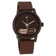 Fastrack Tees Quartz Analog Black Dial Silicone Strap Watch for Guys