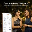 Fastrack Noir Rizz Women Smartwatch with 1.72" inch HD Display, Womens Health, Functional Crown, Additional Silicone Strap - image number 6