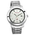 Fastrack Bare Basics Quartz Analog with Date White Dial Stainless Steel Strap Watch for Guys - image number 1
