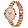 Fastrack Ruffles Quartz Analog with Date Beige Dial Stainless Steel Strap Watch for Girls - image number 3