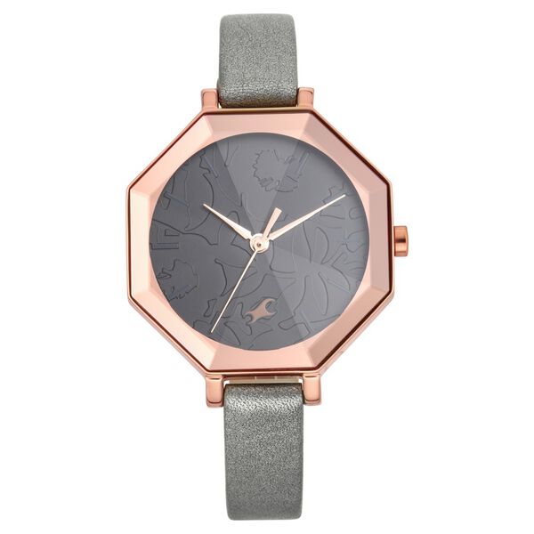 Fastrack Paint Me Quartz Analog Black Dial Leather Strap Watch for Girls - image number 1