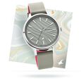 Fastrack Ruffles Quartz Analog with Day and Date Grey Dial Leather Strap Watch for Girls - image number 0
