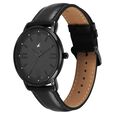Fastrack Stunners X Quartz Analog Black Dial Leather Strap Watch For Guys - image number 2