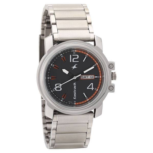 Fastrack Brown Dial Quartz Analog with Day and Date Watch for Guys - image number 0