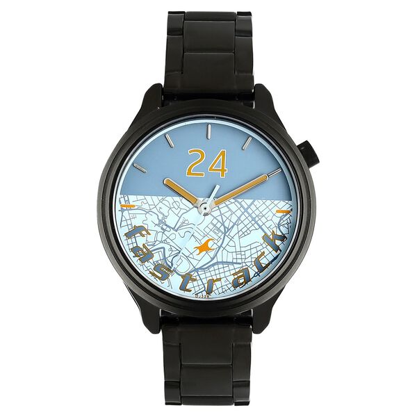 Fastrack Road Trip Quartz Analog Bicolour Dial Stainless Steel Strap Watch for Girls - image number 0