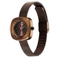 Vyb Runway By Fastrack Quartz Analog Brown Dial Metal Strap Watch For Girls - image number 3