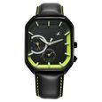 Fastrack Groove Multifunction Black Dial Metal Strap Guy's Watch with Lume indices