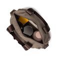 Fastrack Brown Colorblock Nylon Satchel - image number 4