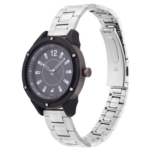 Fastrack Varsity Black Dial Quartz Analog Watch for Girls - image number 2