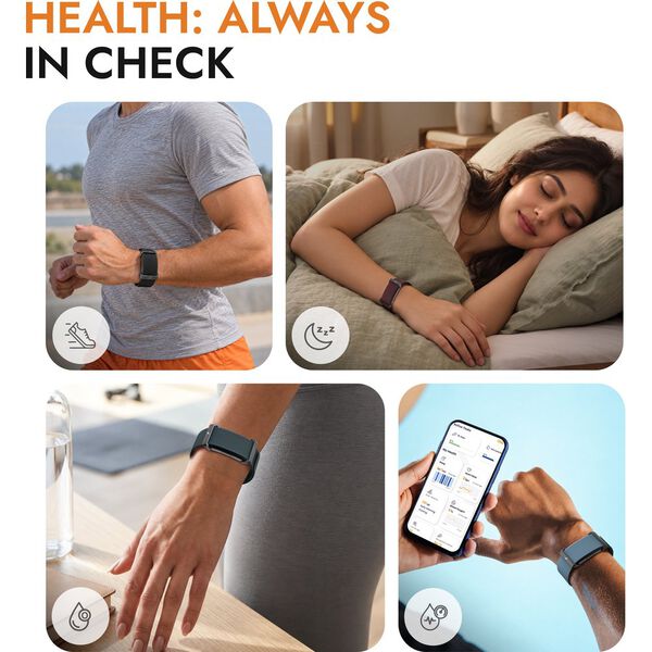 Fastrack Smart Flex Band with A-GPS, SpO2, 100+ Sports with 10 Days Battery Life - image number 2