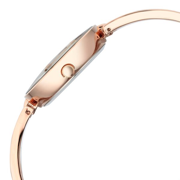 Fastrack Vyb Starlet Quartz Analog Pink Dial Rose Gold Color Metal Strap Watch For Girls - image number 4