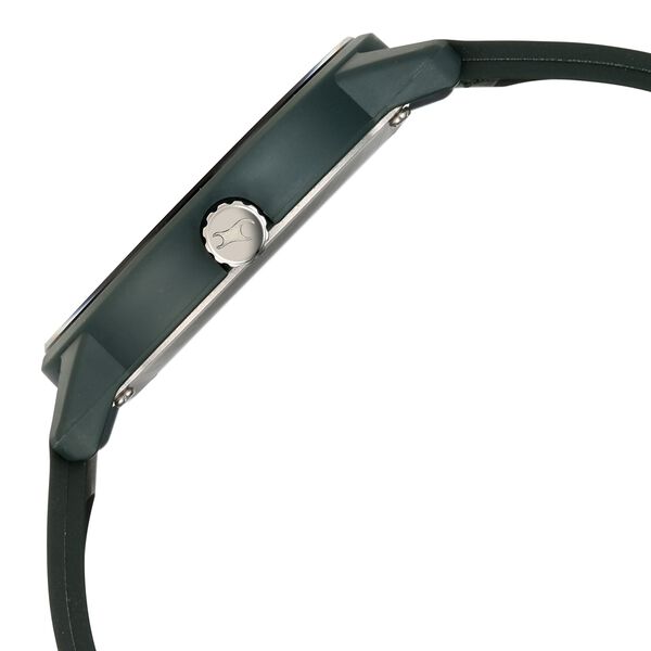 Fastrack Y2K Analog with Olive Green Dial Silicon Strap Watch for Guys - image number 4