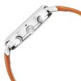 Fastrack Tick Tock Quartz Multifunction Orange Dial Leather Strap Watch for Guys - image number 4