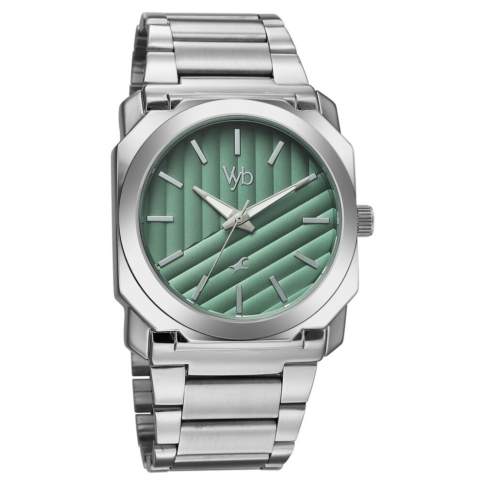 Buy Online Vyb Challenger By Fastrack Quartz Analog Green Dial