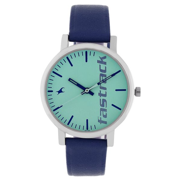 Fastrack Quartz Analog Blue Dial Leather Strap Watch for Girls - image number 0