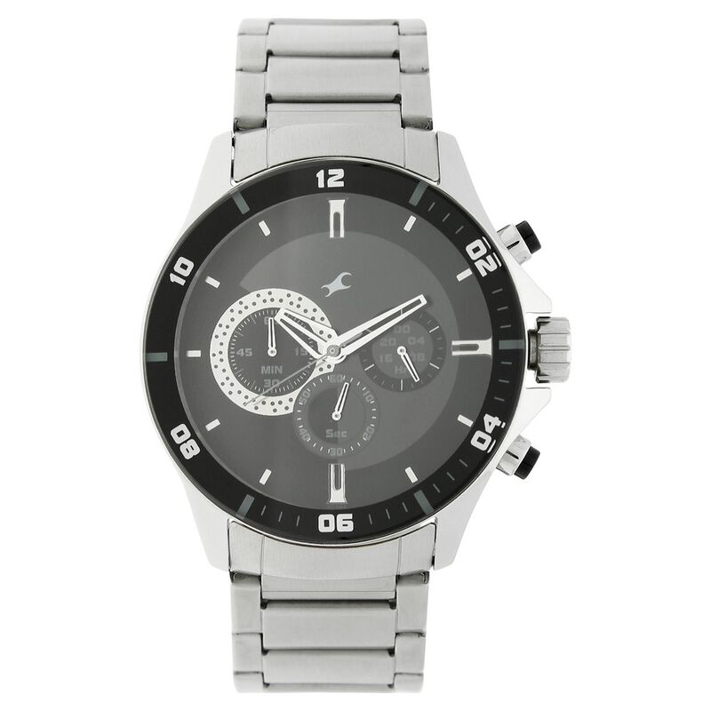 Buy Online Fastrack Big Time Quartz Chronograph Black Dial