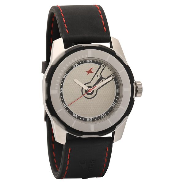 Fastrack Quartz Analog Silver Dial Plastic Strap Watch for Guys - image number 0