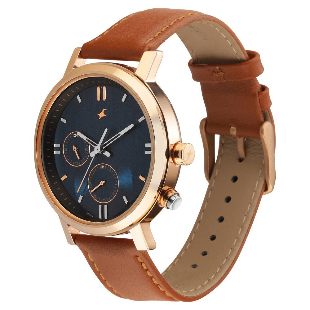 Fastrack watches in leather belt shop