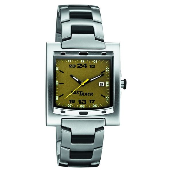 Fastrack Quartz Analog with Date Green Dial Stainless Steel Strap Watch for Guys - image number 0