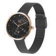 Fastrack Vyb Manifester Quartz Analog Black Dial Stainless Steel Strap Watch for Girls - image number 3
