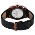 Fastrack Tick Tock Quartz Multifunction Black Dial Leather Strap Watch For Guys - image number 4