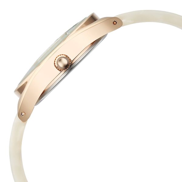 Fastrack Younique Quartz Analog Mother Of Pearl Dial Acetate And Metal Strap Watch For Girls - image number 3