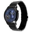 Fastrack Pulse IV Dual Time Watch for Men with Dark Blue Sunray Dial & Black Metal Strap - image number 2