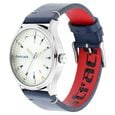 Fastrack I Love Me Quartz Analog Silver Dial Leather Strap Watch for Guys - image number 2
