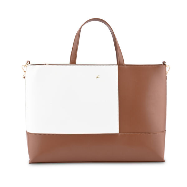Fastrack ColourPop Laptop Tote in Tan - image number 2