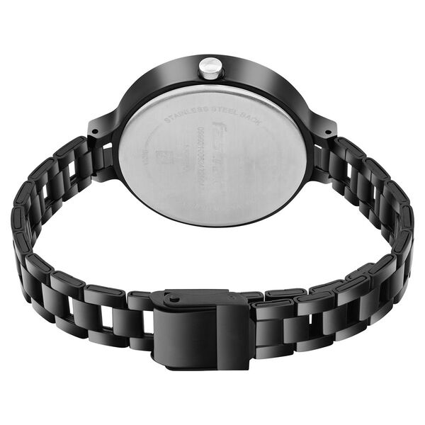 Fastrack MetaWe Quartz Analog Black Dial Stainless Steel Strap Watch For Girls - image number 4