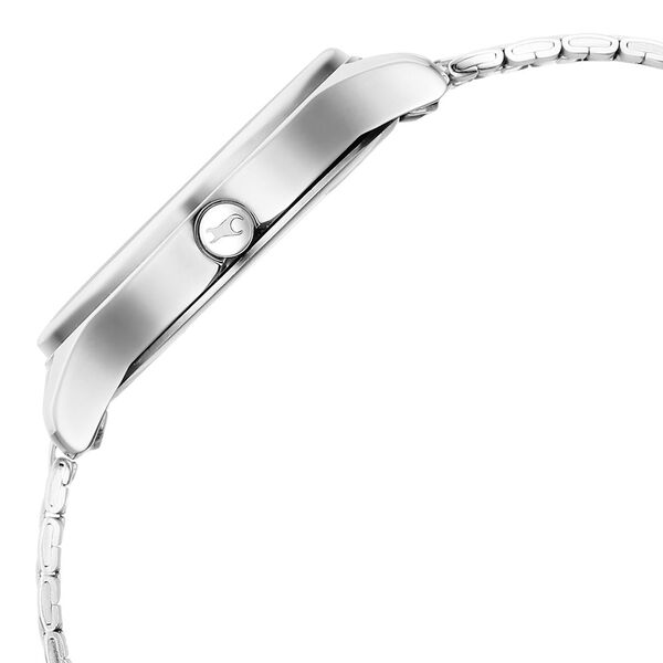 Fastrack Stunners Quartz Analog Pink Dial Silver Metal Strap Watch For Girls - image number 3