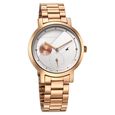 Fastrack Tick Tock Quartz Analog Silver Dial With Rose Gold Stainless steel Strap Watch for Girls - image number 1