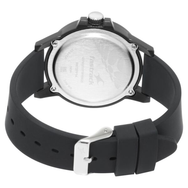Fastrack Fastfit Quartz Analog Black Dial Black Colour Silicone Strap Unisex Watch - image number 4