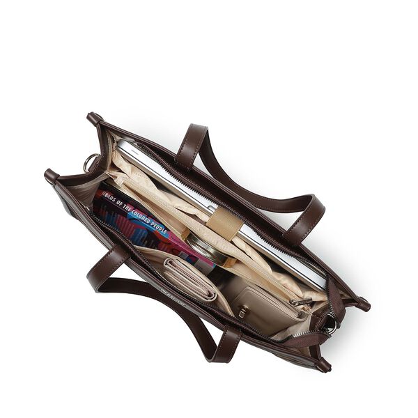 Cocoa weave tote - image number 5