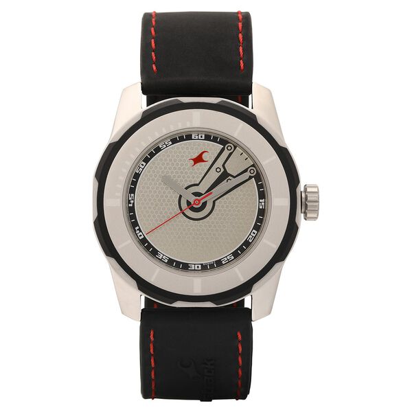 Fastrack Quartz Analog Silver Dial Plastic Strap Watch for Guys - image number 1