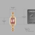Vyb Bliss By Fastrack Quartz Analog Pink Dial Rose Gold Metal Strap Watch For Girls - image number 3