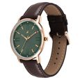 Fastrack Stunners X Quartz Analog Green Dial Leather Strap Watch For Guys - image number 2