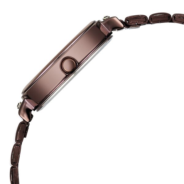 Fastrack Vyb Diva Quartz Analog Brown Dial Metal Strap Watch For Girls - image number 5