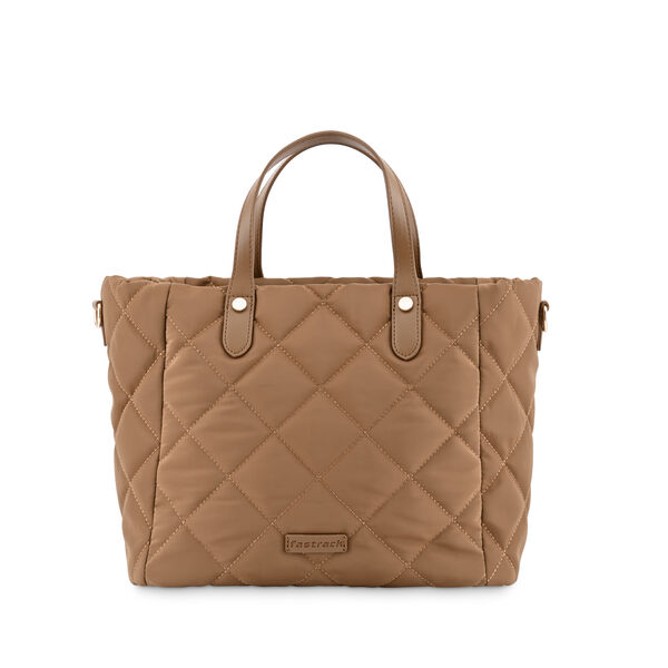 Fastrack Quilted Nylon Tote in Tan - image number 2