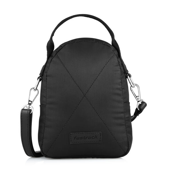 Fastrack Nylon Crossbody Sling Bag in Black - image number 3