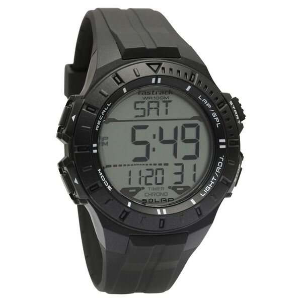 Fastrack Streetwear Digital Dial PU Strap Watch for Guys - image number 1