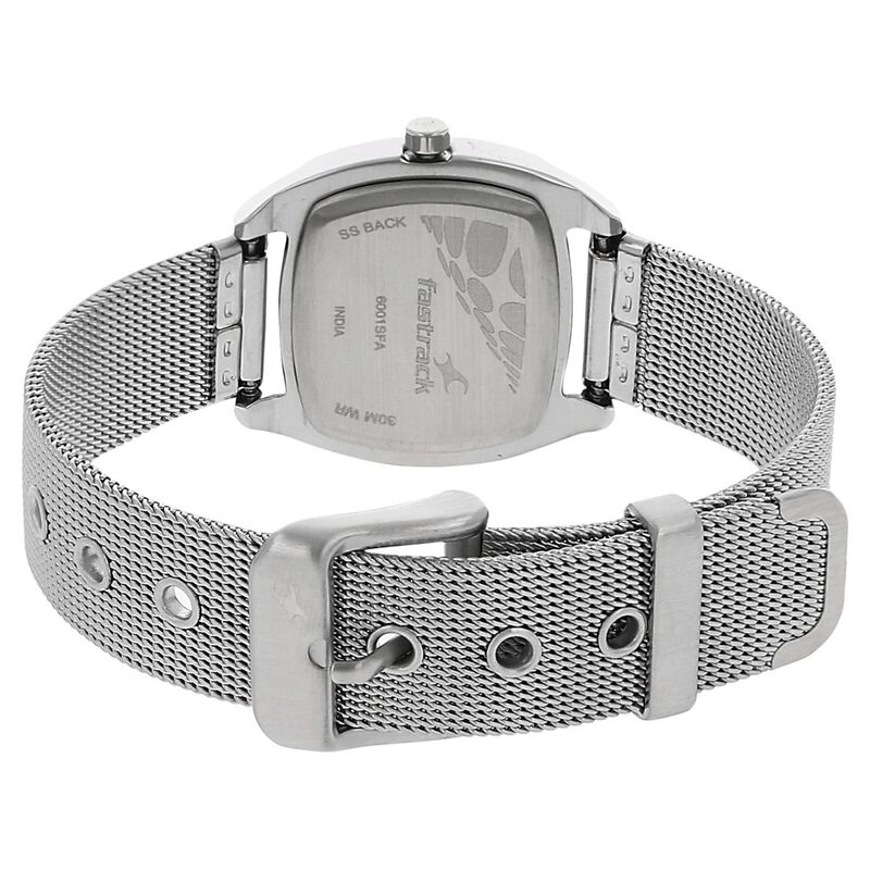 Buy Online Fastrack Quartz Analog Silver Dial Metal Strap Watch