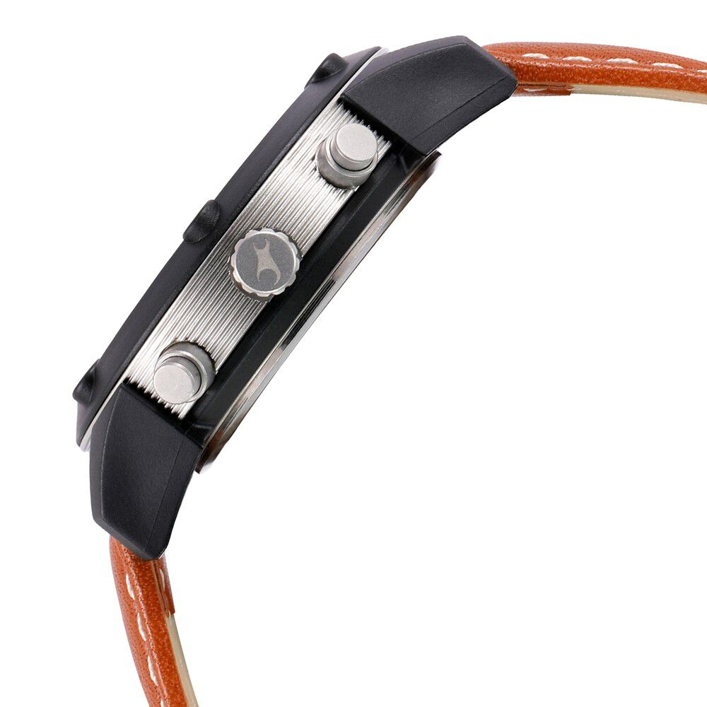 Buy Online Fastrack Modular Quartz Analog White Dial Leather Strap Watch for Guys nl3182kl39 Fastrack